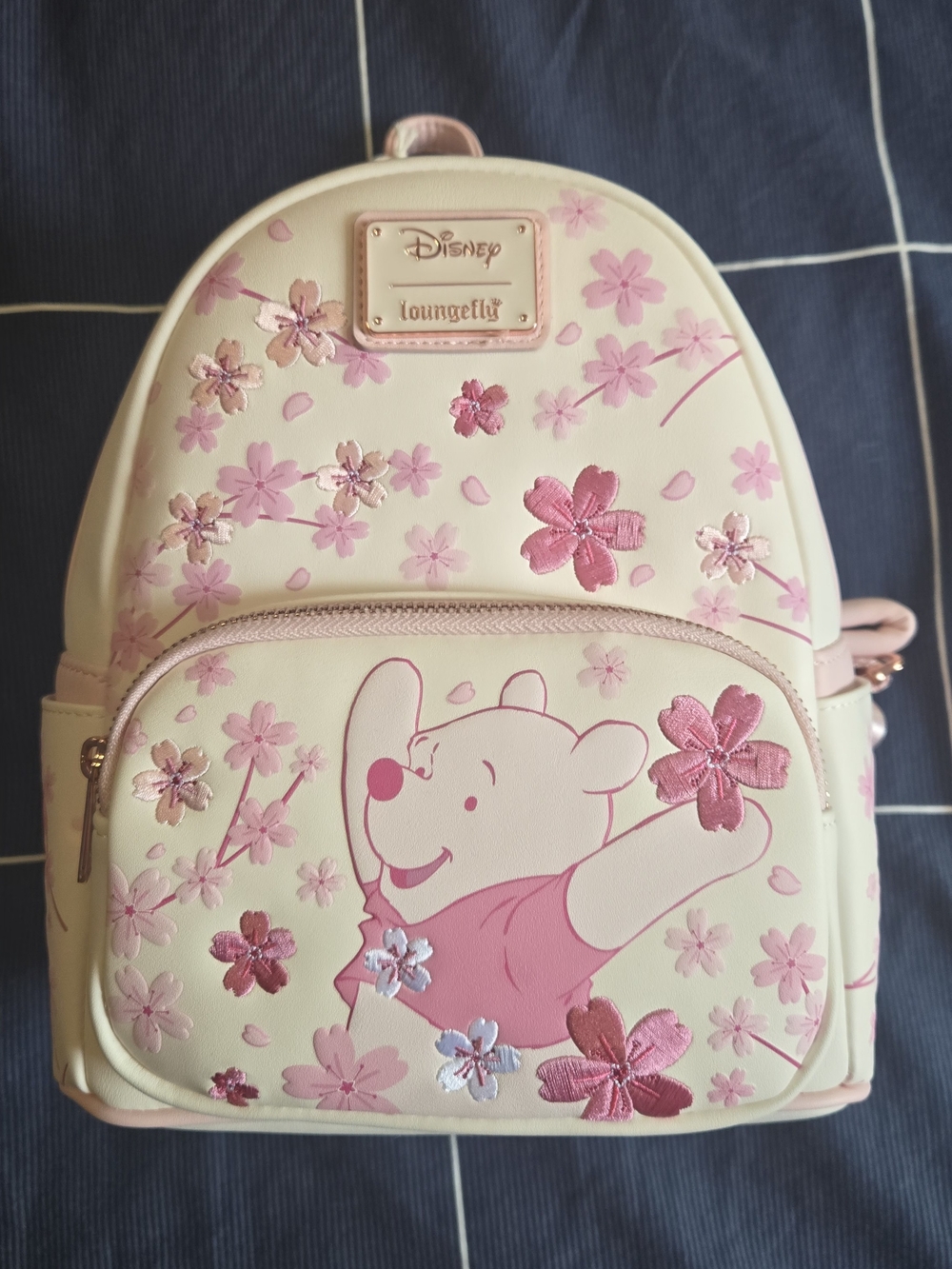 Loungefly Cream and Pink Winnie the Pooh Kids Backpack